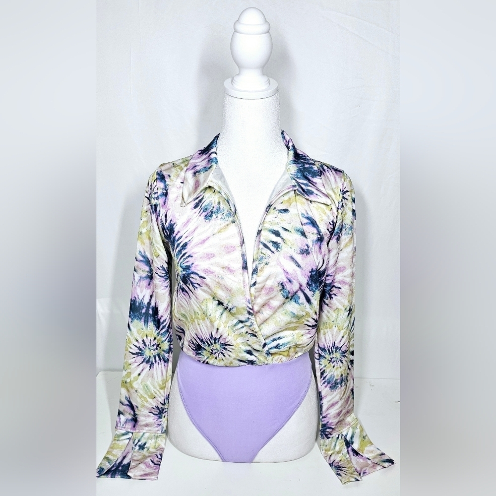 Small Goodtimeusa Tie-Dye Long Sleeve Bodysuit